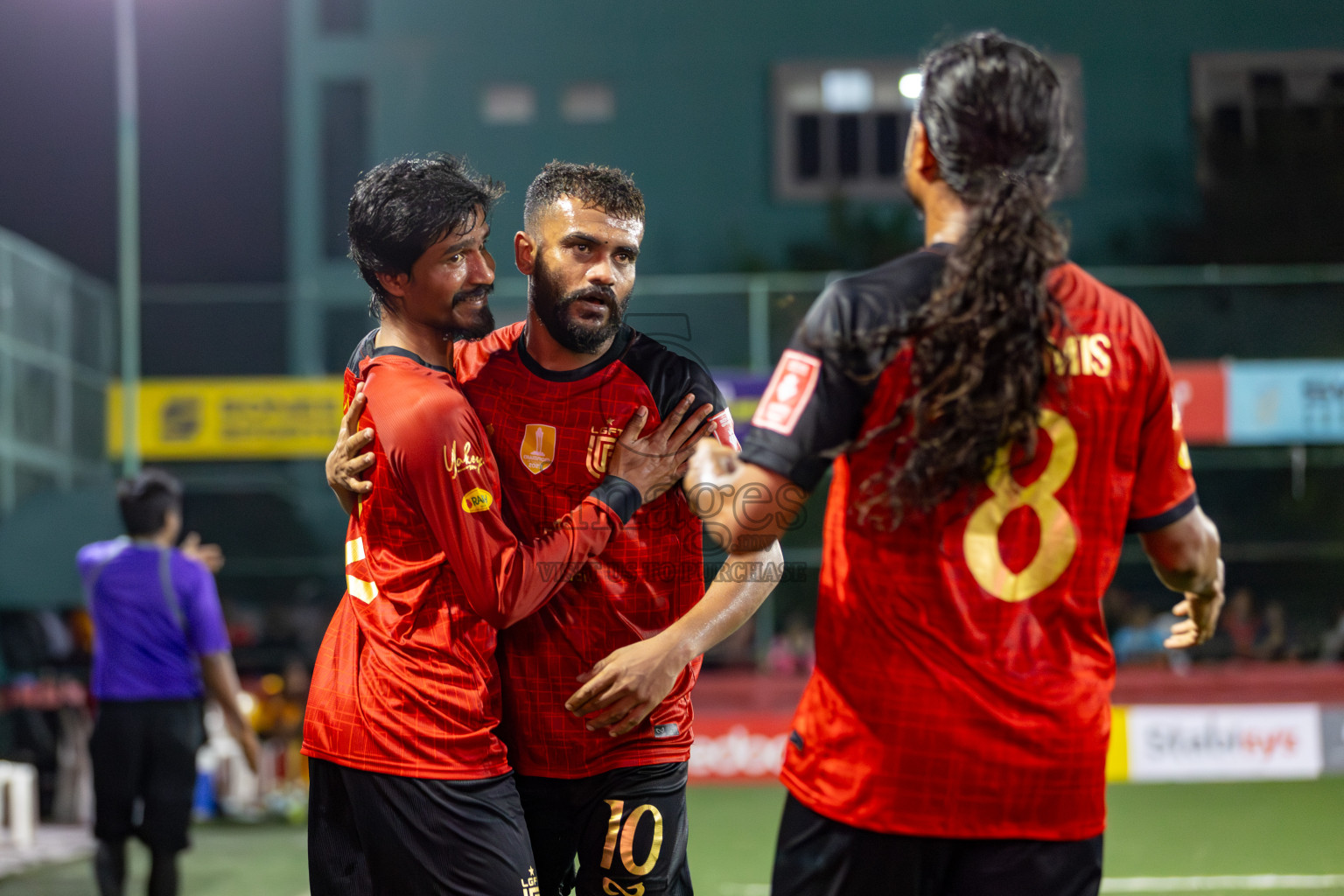 L. Gan VS Th. Omadhoo on Day 35 of Golden Futsal Challenge 2024 was held on Tuesday, 20th February 2024, in Hulhumale', Maldives 
Photos: Hassan Simah, / images.mv