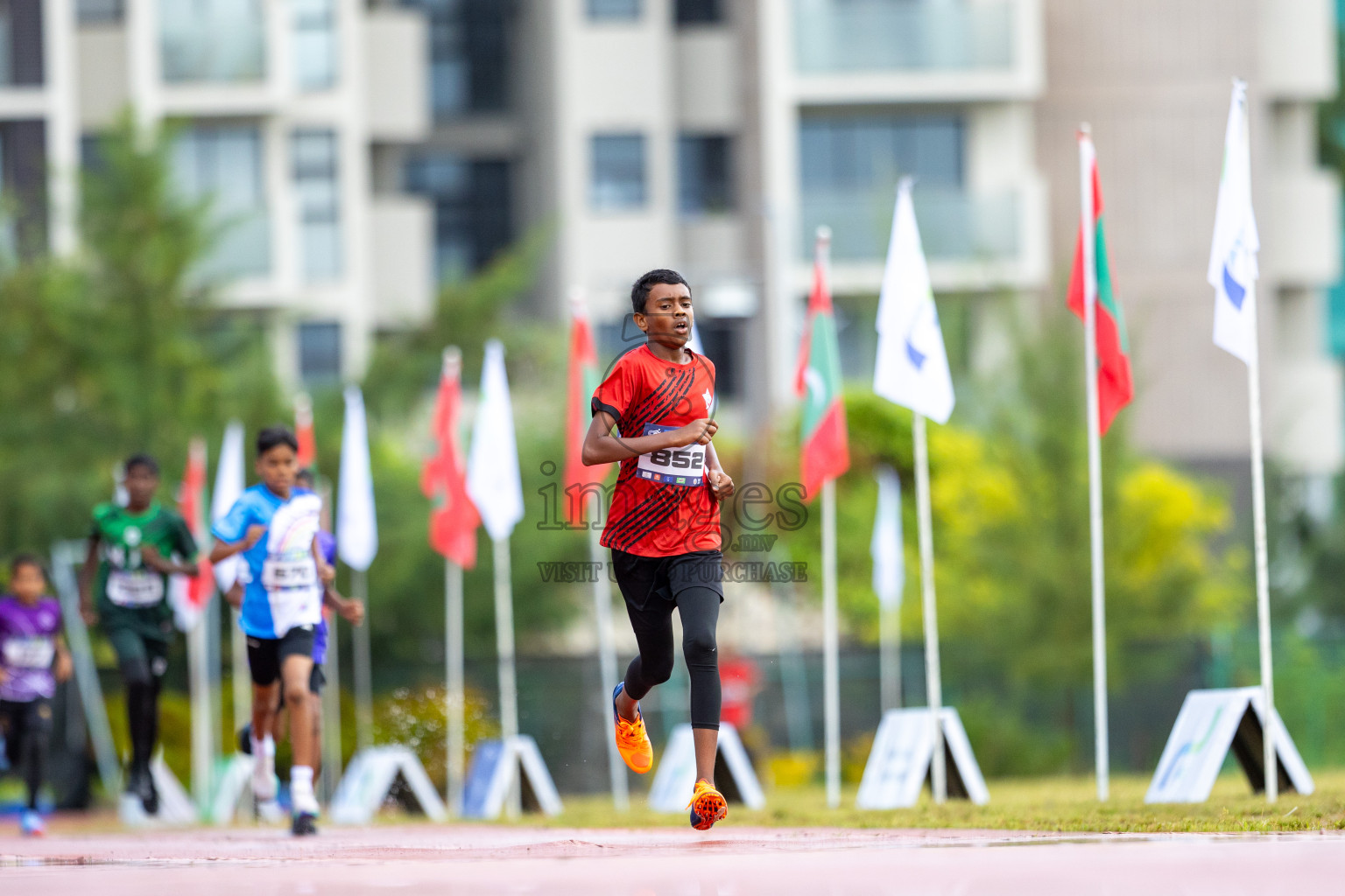 Day 1 of MWSC Interschool Athletics Championships 2024 held in Hulhumale Running Track, Hulhumale, Maldives on Saturday, 9th November 2024. 
Photos by: Ismail Thoriq / images.mv