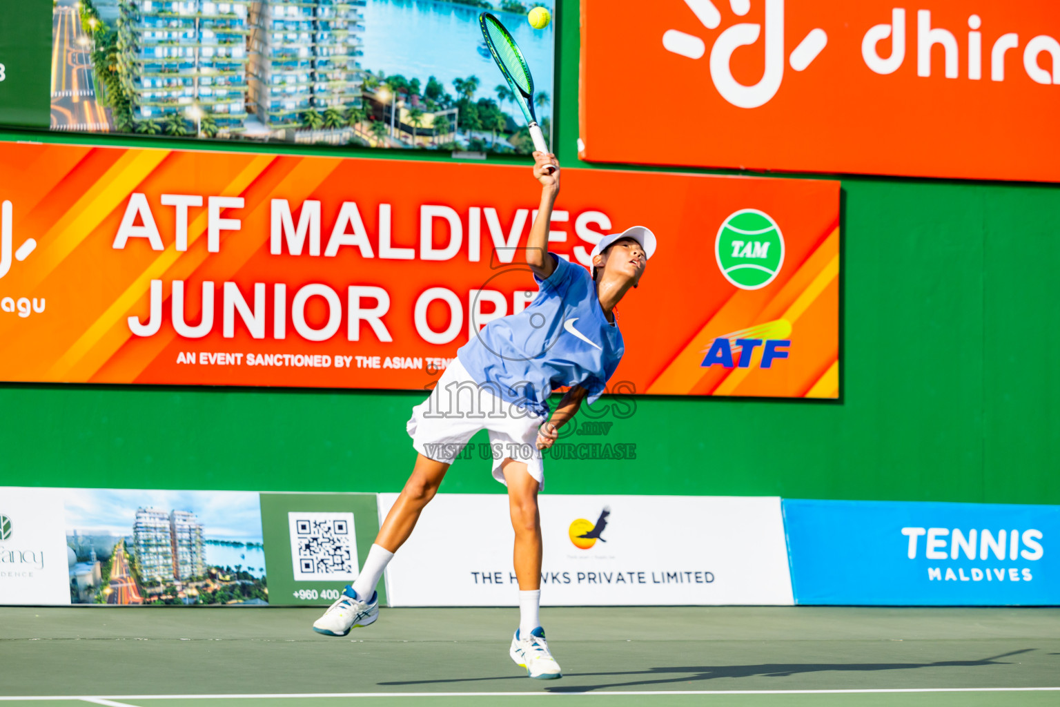 Day 2 of ATF Maldives Junior Open Tennis was held in Male' Tennis Court, Male', Maldives on Tuesday, 10th December 2024. Photos: Nausham Waheed / images.mv