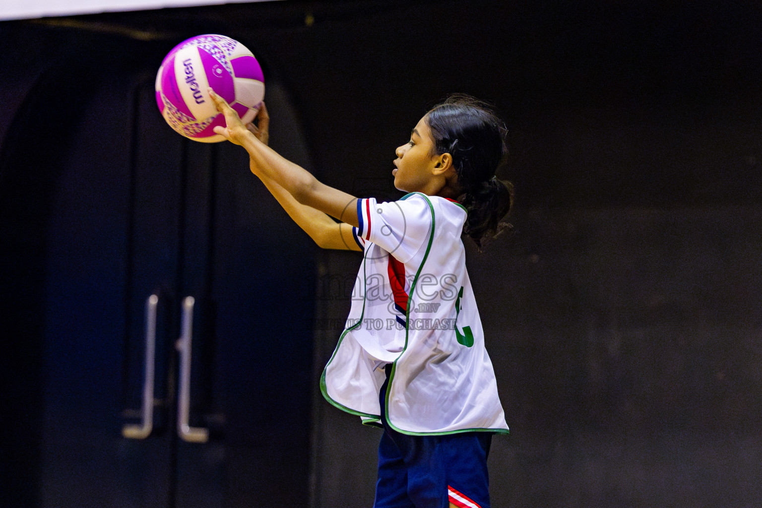 Fiontti Sports Club vs Net Queens in Day 2 of 3rd Junior Championship - Netball association of Maldives, held at Social Center on Monday 20th January 2025 . Photos by Nausham Waheed