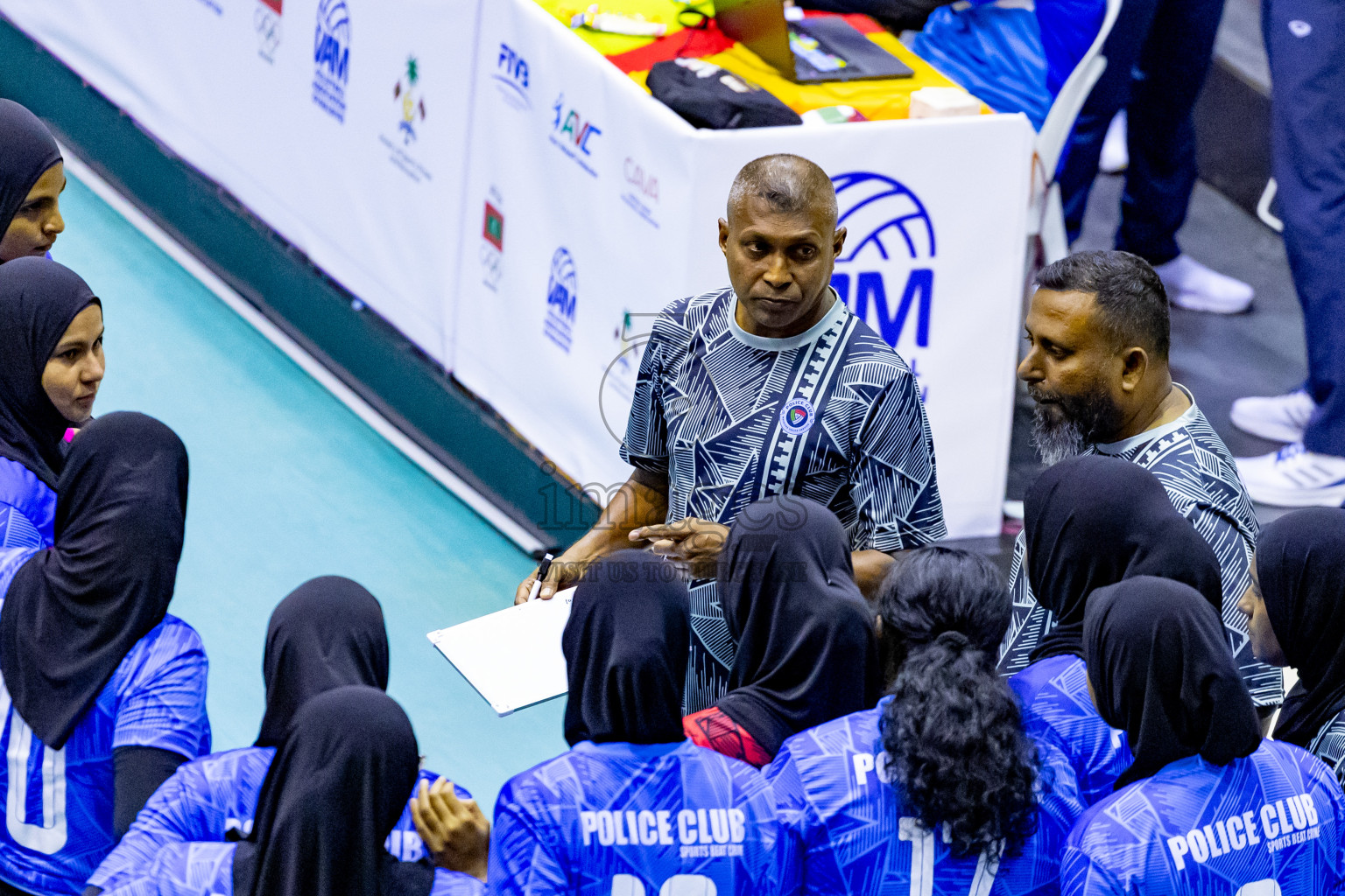 Day 3 of Women's Division of Milo VAM Cup 2024 held in Male', Maldives on Wednesday, 10th July 2024 at Social Center Indoor Hall Photos By: Nausham Waheed / images.mv