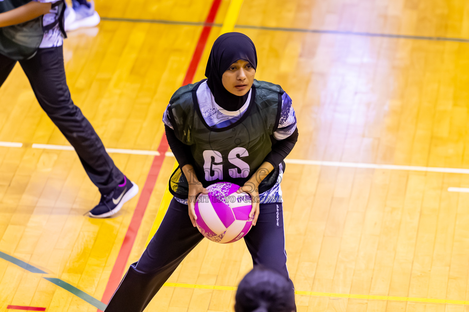 SC Skylark vs SC Shining Star in Day 7 of 24th Milo Netball Association Championship was held in Social Center at Male', Maldives on Sunday, 7th September 2025. Photos: Nausham Waheed / images.mv
