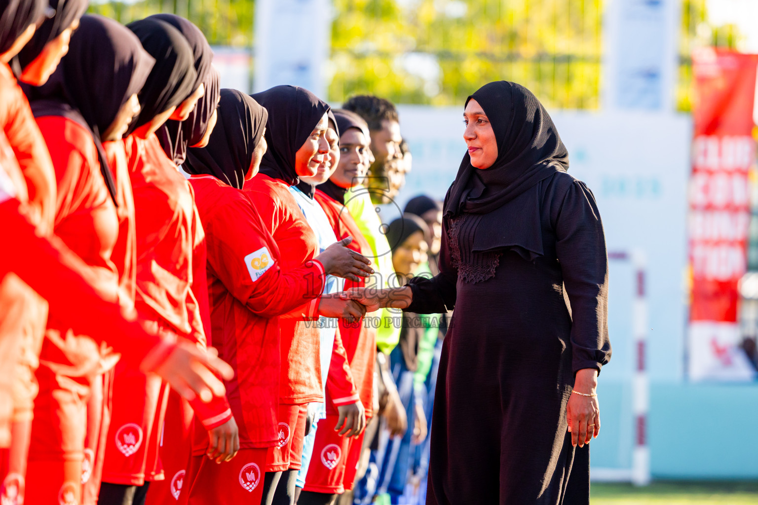 Eydhafushi vs Hithaadhoo in Day 5 of Better in Baa Futsal Fiesta 2025 Woman's division held in B. Eydhafushi, Maldives on Sunday, 9th November 2025. Photos: Nausham Waheed / images.mv