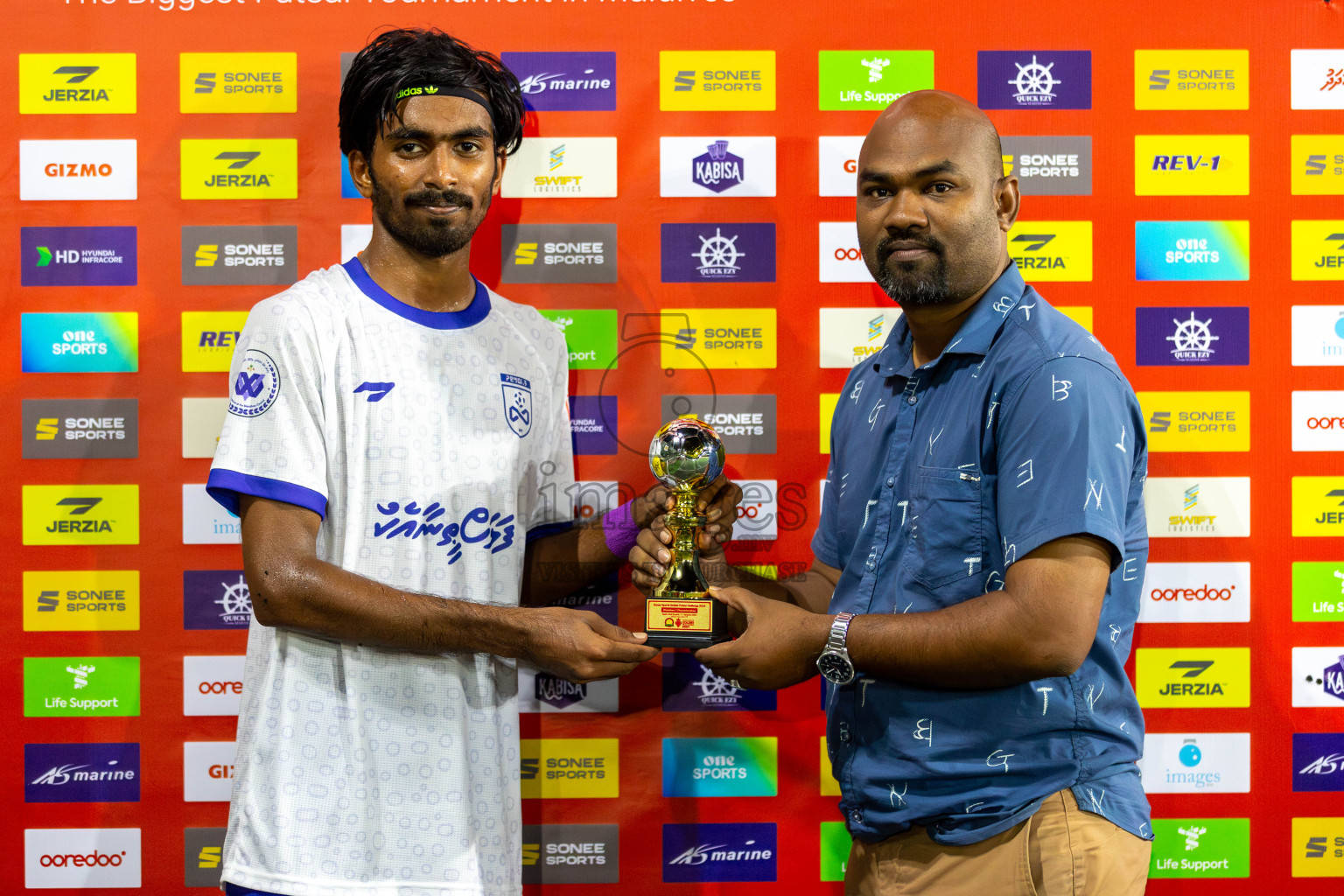 F Bilehdhoo vs F Dharanboodhoo in Day 3 of Golden Futsal Challenge 2024 was held on Thursday, 18th January 2024, in Hulhumale', Maldives Photos: Mohamed Mahfooz Moosa / images.mv