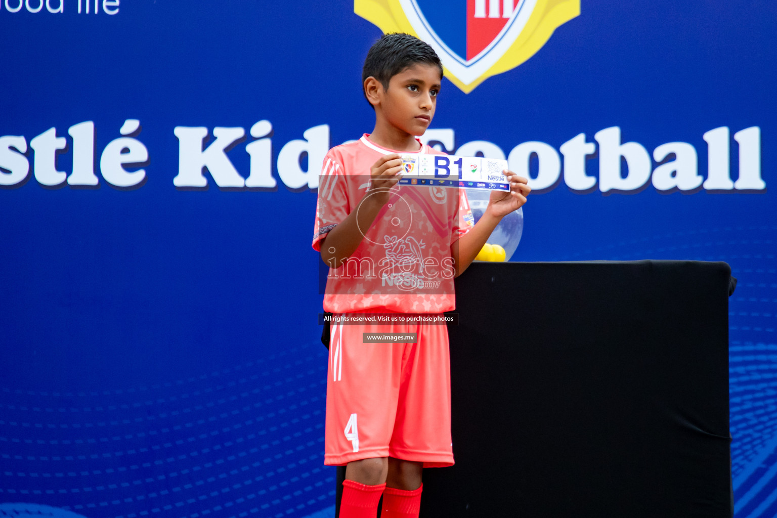 Draw Ceremony of Nestle' Kids Football Fiesta 2023 held in Artificial Beach, Male', Maldives on Saturday, 7th October 2023