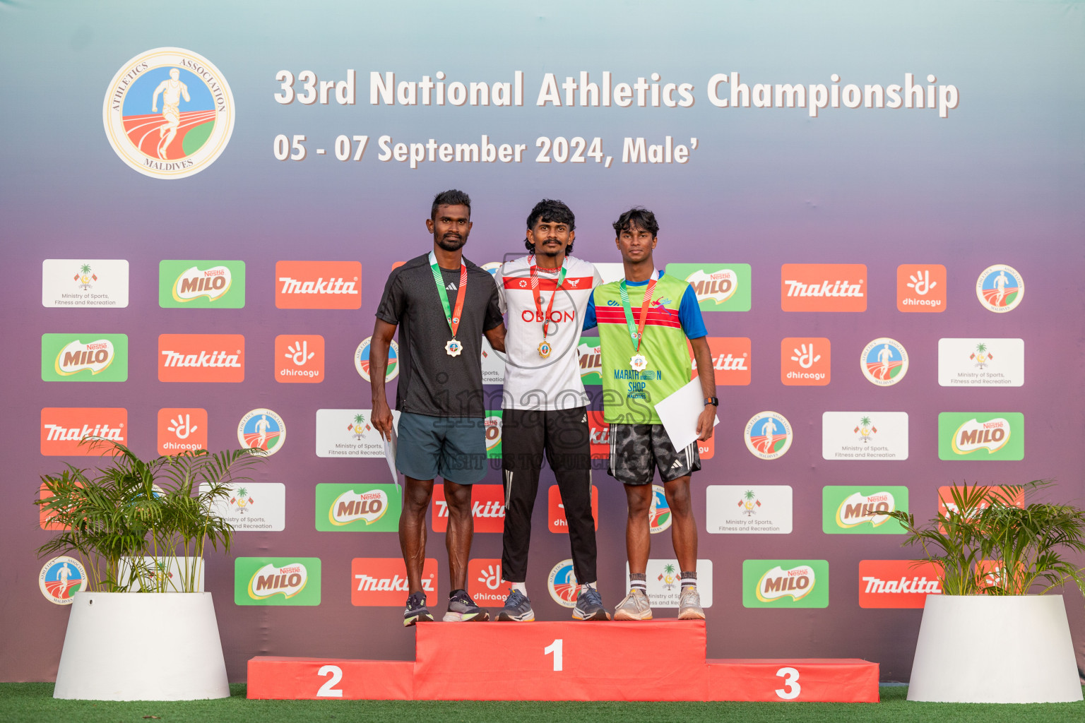 Day 1 of 33rd National Athletics Championship was held in Ekuveni Track at Male', Maldives on Thursday, 5th September 2024. Photos: Shuu Abdul Sattar / images.mv