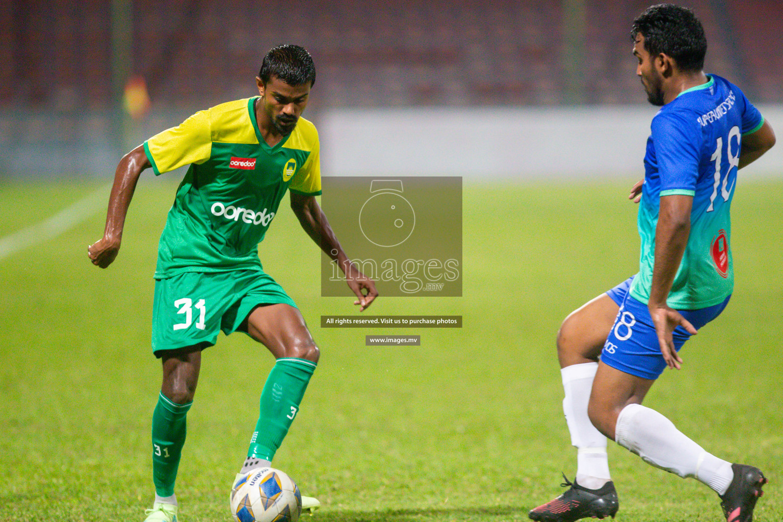 President's Cup 2023 Semi Final - Maziya Sports & Recreation vs Super United Sports, held in National Football Stadium, Male', Maldives  Photos: Mohamed Mahfooz Moosa/ Images.mv