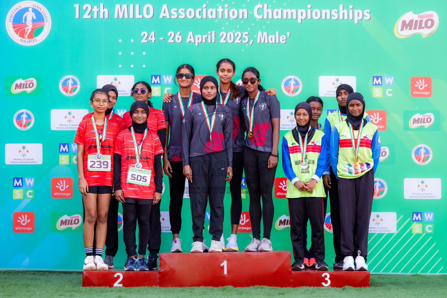 Day 3 of 12th Milo Association Championships was held in Ekuveni Track at Male', Maldives on Saturday, 26th April 2025. Photos: Nausham Waheed  / images.mv