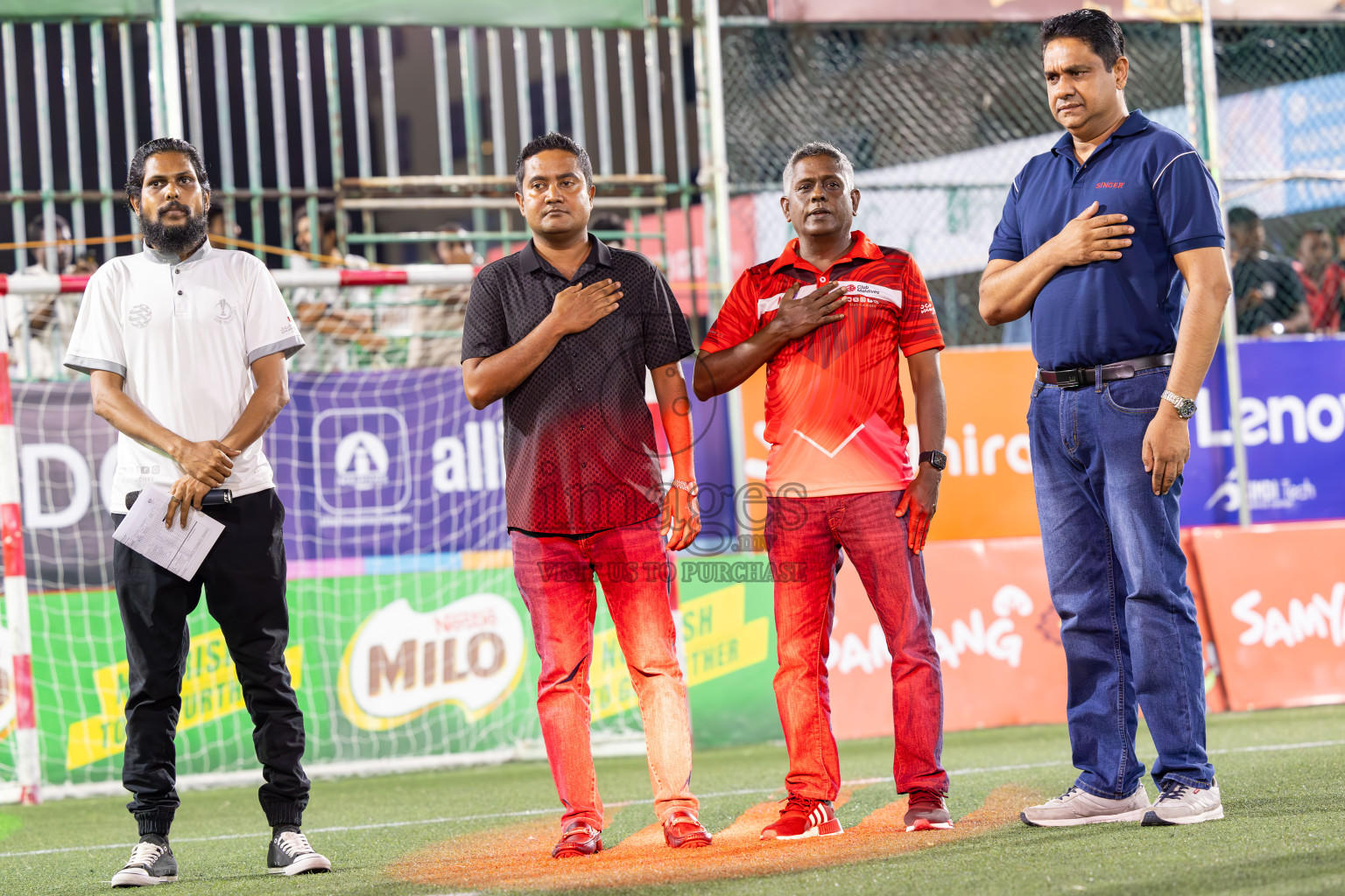 RRC vs MPL in Semi Finals of Club Maldives Cup 2024 held in Rehendi Futsal Ground, Hulhumale', Maldives on Monday, 14th October 2024. Photos: Ismail Thoriq / images.mv