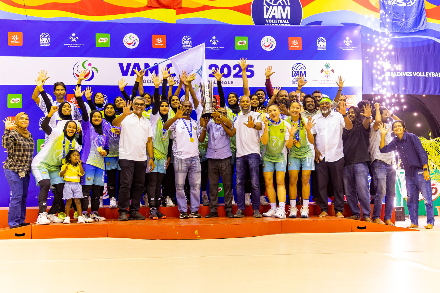 Police Club vs Club Wamco in the Final of Women's Division of VAM Cup 2025 held in Male', Maldives on Thursdsay, 17th April 2025 at Social Center Indoor Hall Photos By: Nausham Waheed / images.mv