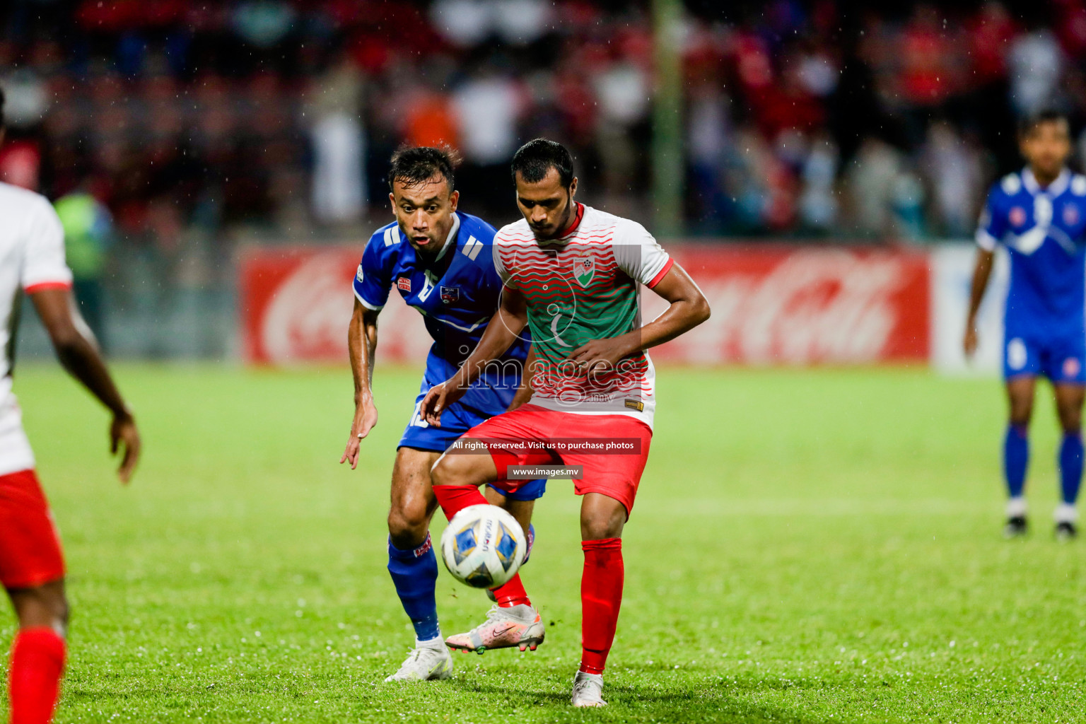 Maldives vs Nepal in SAFF Championship 2021 held on 1st October 2021 in Galolhu National Stadium, Male', Maldives