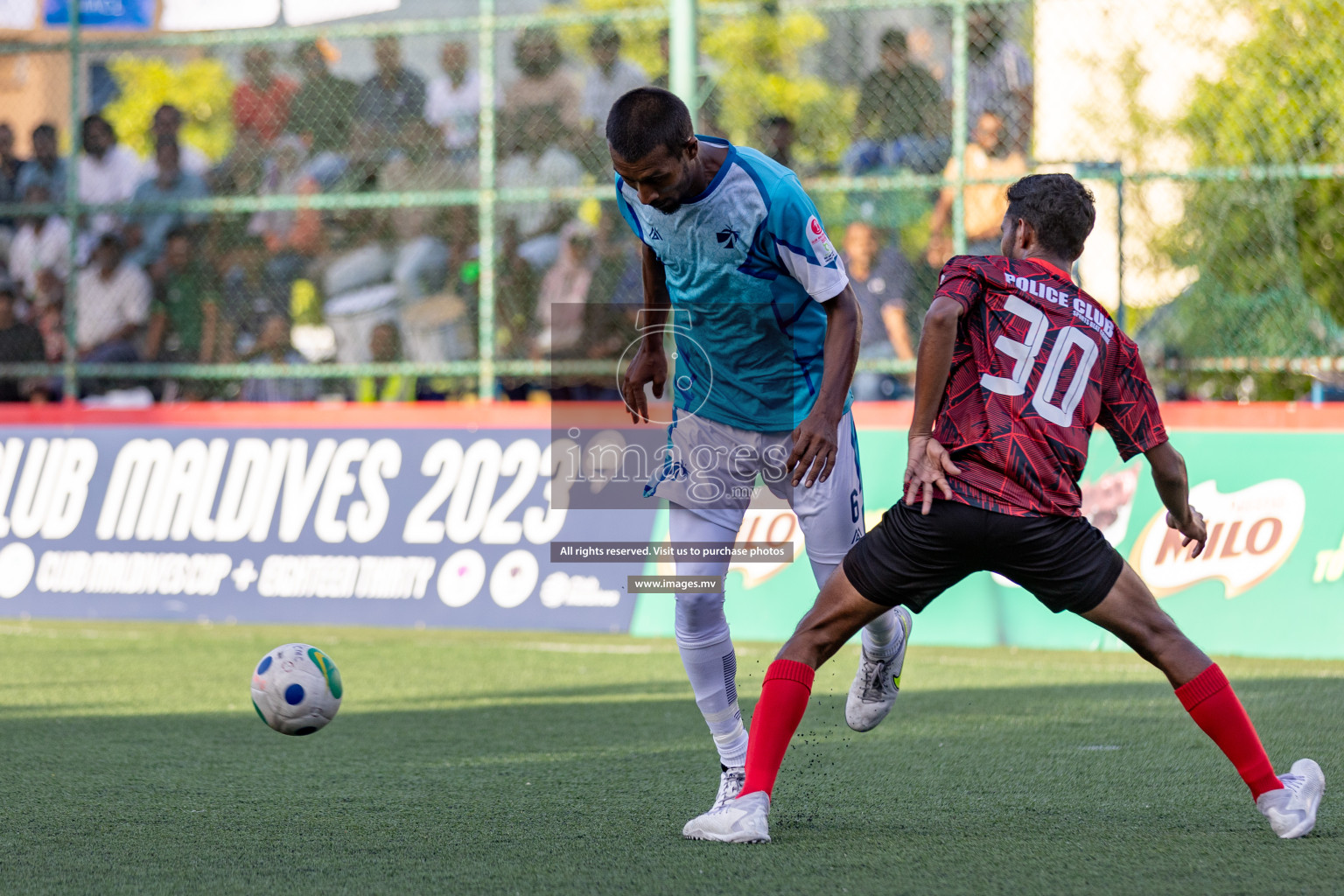 MACL vs Police Club in Club Maldives Cup 2023 held in Hulhumale, Maldives, on Saturday, 22nd July 2023. Photos: Hassan Simah / images.mv