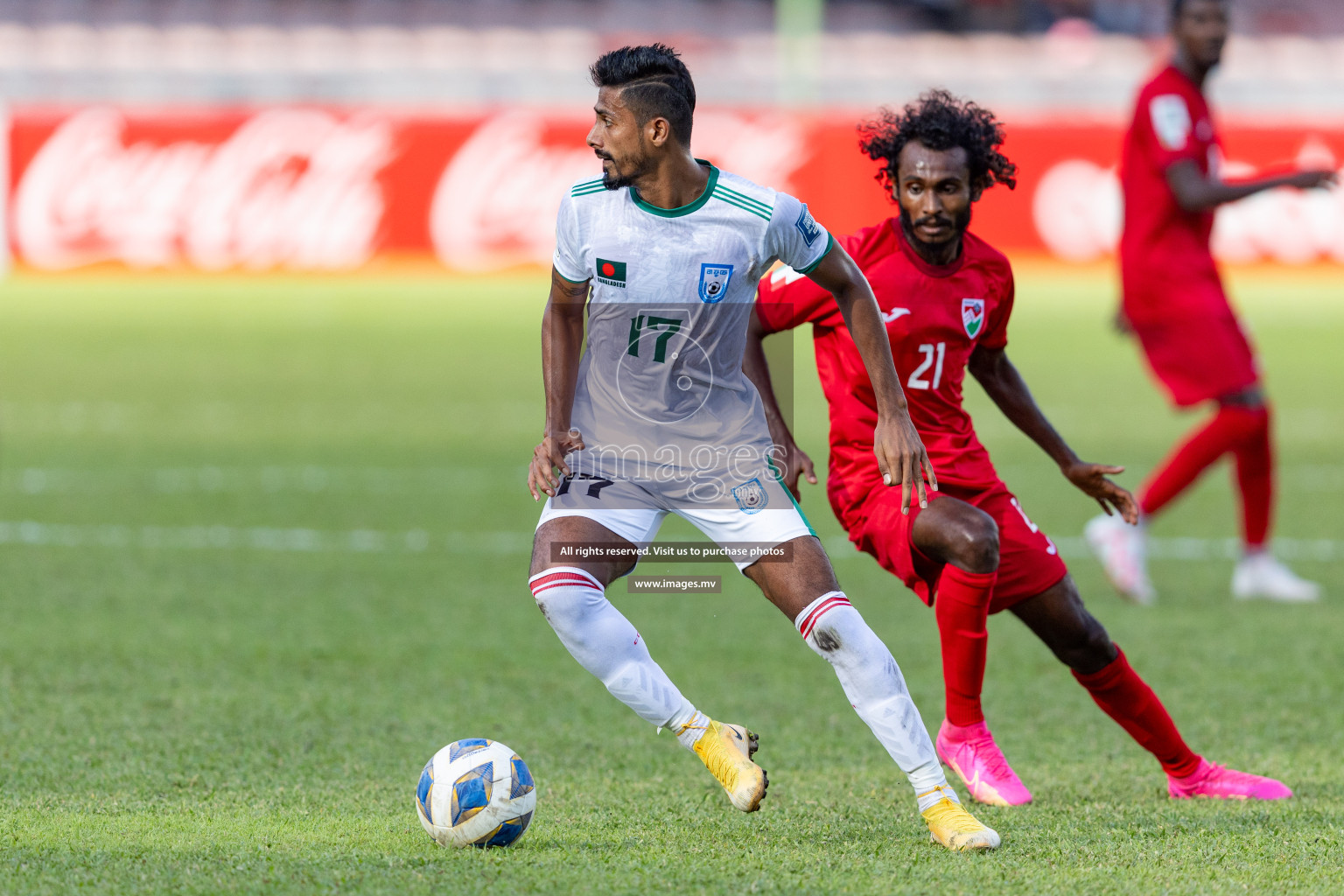 FIFA World Cup 2026 Qualifiers Round 1 home match vs Bangladesh held in the National Stadium, Male, Maldives, on Thursday 12th October 2023. Photos: Nausham Waheed / Images.mv