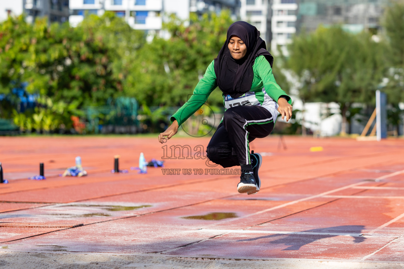 Day 1 of MWSC Interschool Athletics Championships 2024 held in Hulhumale Running Track, Hulhumale, Maldives on Saturday, 9th November 2024. 
Photos by: Ismail Thoriq, Hassan Simah / Images.mv