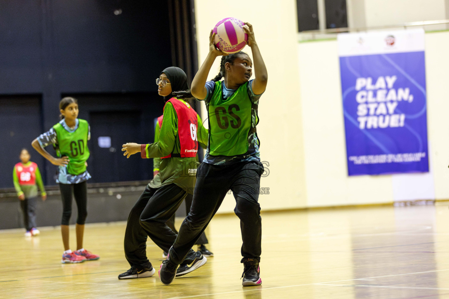 FIONTI A Team vs High flyers in Day 2 of 3rd Junior Championship - Netball association of Maldives, held at Social Center on Monday 20th January 2025 . Photos by Shuu Abdul Sattar