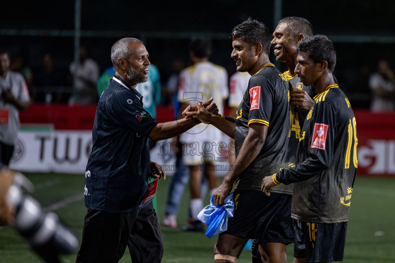 B Fehendhoo VS B Eydhafushi in Day 21 of Golden Futsal Challenge 2025 was held on Saturday, 25 January 2025, in Hulhumale', Maldives. 
Photos: Hassan Simah / images.mv