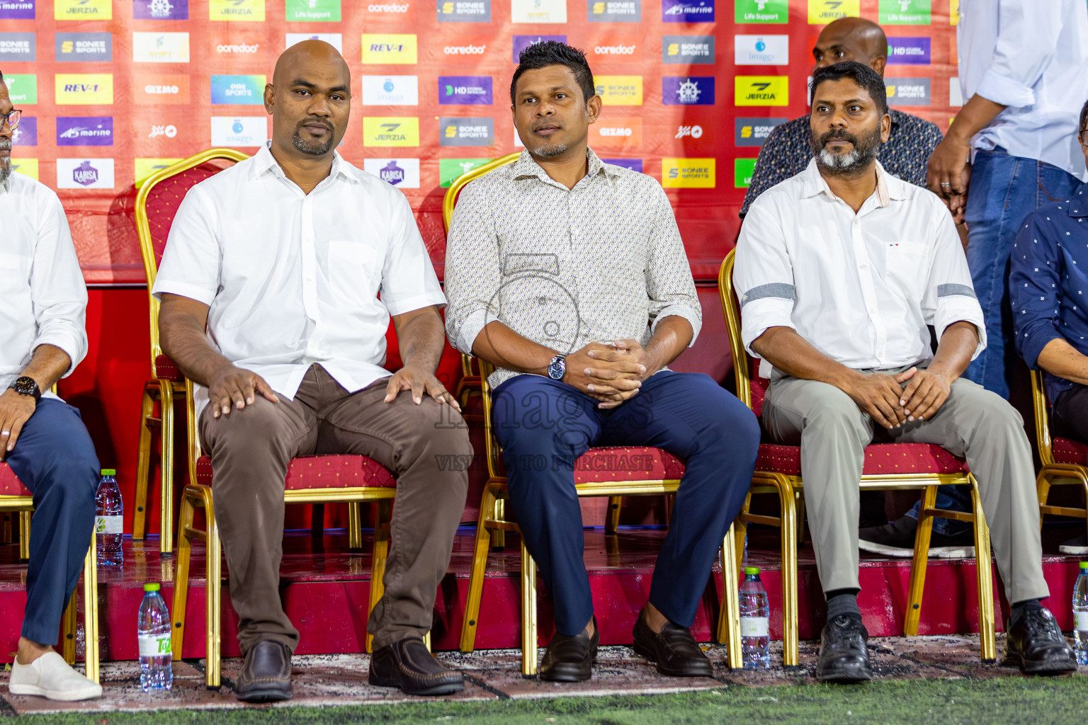 L. Gan VS B. Eydhafushi in the Finals of Golden Futsal Challenge 2024 which was held on Thursday, 7th March 2024, in Hulhumale', Maldives. 
Photos: Hassan Simah / images.mv