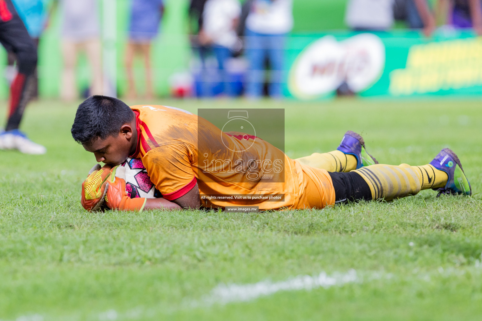 Day 1 of MILO Academy Championship 2023 (u14) was held in Henveyru Stadium Male', Maldives on 3rd November 2023. Photos: Nausham Waheed / images.mv