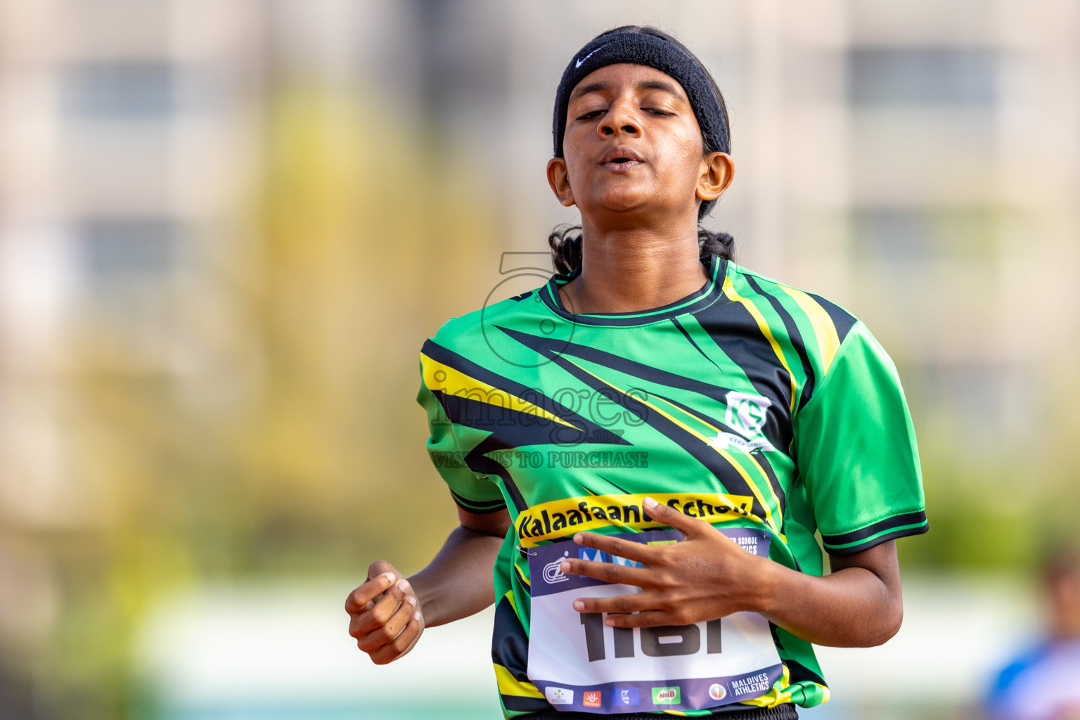 Day 4 of MWSC Interschool Athletics Championships 2024 held in Hulhumale Running Track, Hulhumale, Maldives on Tuesday, 12th November 2024. Photos by: Raaif Yoosuf / Images.mv