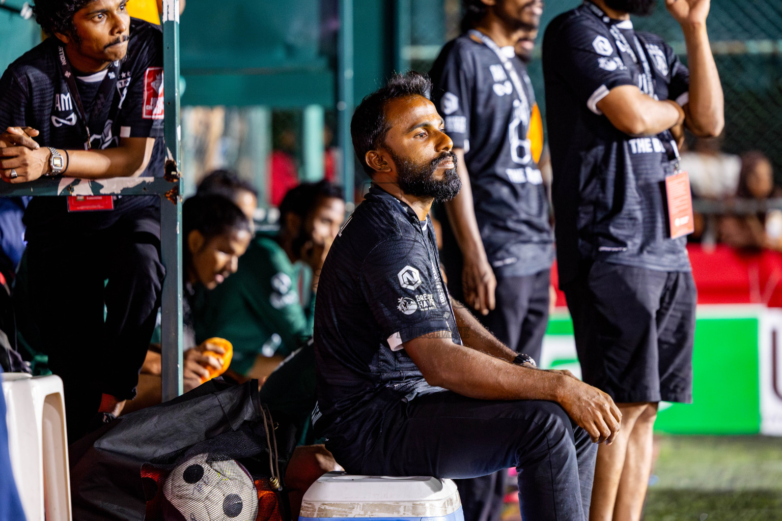 Th Thimarafushi vs Th Dhiyamigili in Day 10 of Golden Futsal Challenge 2025 was held on Tuesday, 14th January 2025, in Hulhumale', Maldives Photos: Nausham Waheed / images.mv