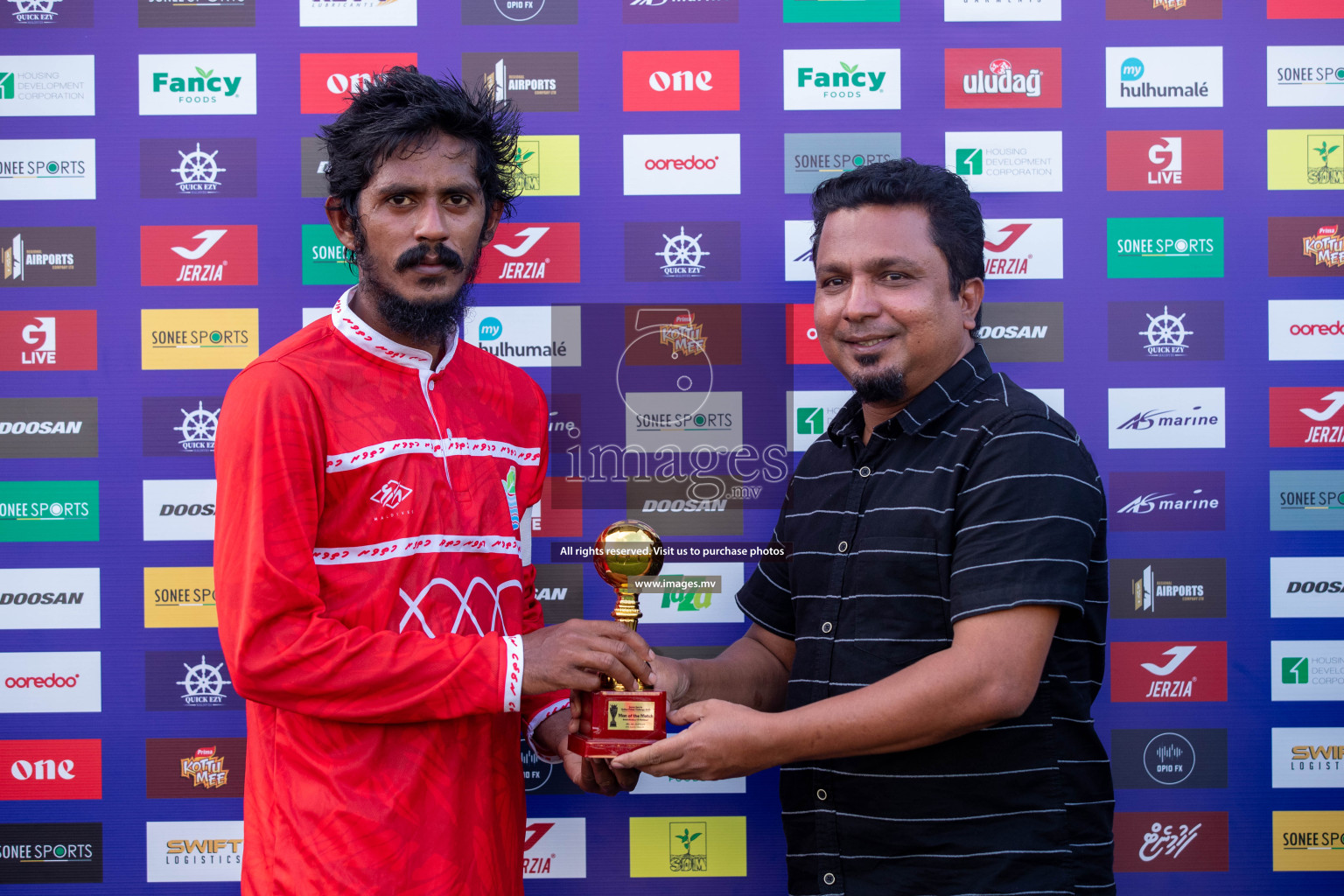 AA. Bodufulhudho vs AA. Mathiveri in Day 7 of Golden Futsal Challenge 2023 on 11 February 2023 in Hulhumale, Male, Maldives