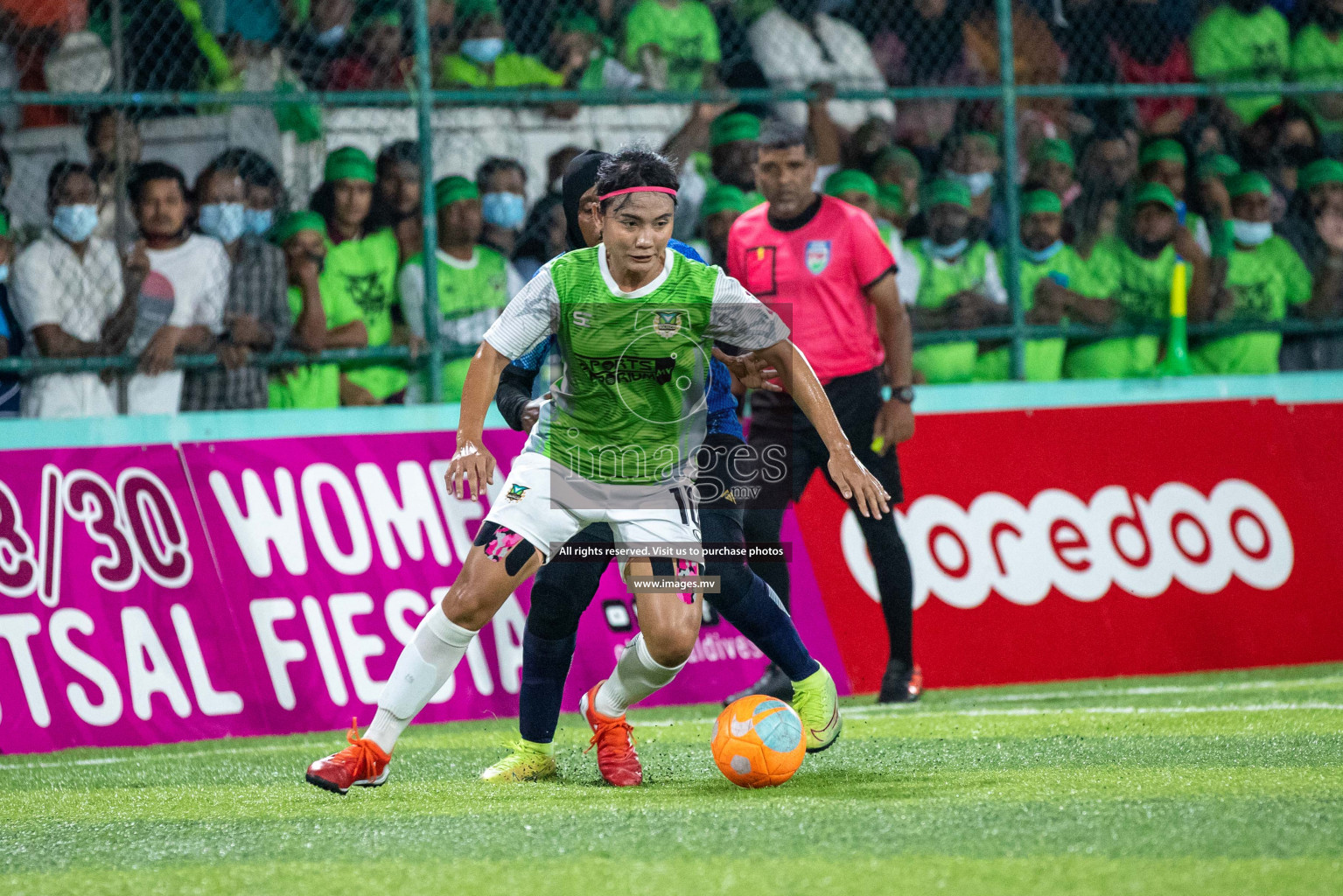 orts Limited vs WAMCO - in the Finals 18/30 Women's Futsal Fiesta 2021 held in Hulhumale, Maldives on 18 December 2021. Photos by Shuu Abdul Sattar