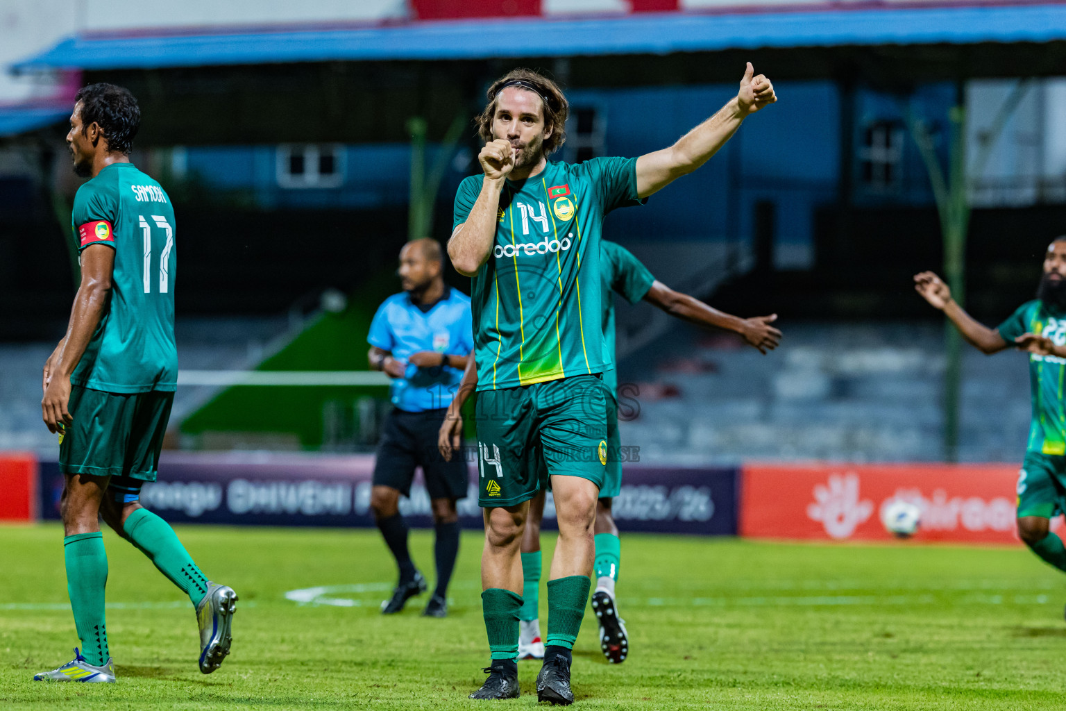 Maziya Sports & Recreation vs TC Sports Club in Dhivehi Premier League 2025/26 held in National Football Stadium, Male', Maldives on Wednesday, 24th September 2025. Photos: Areef Adam / Images.mv