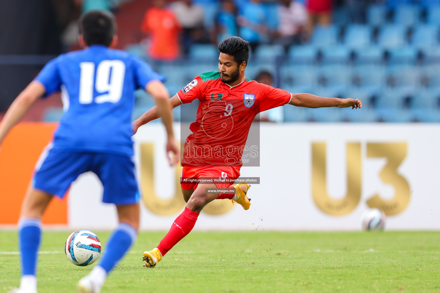 Kuwait vs Bangladesh in the Semi-final of SAFF Championship 2023 held in Sree Kanteerava Stadium, Bengaluru, India, on Saturday, 1st July 2023. Photos: Nausham Waheed, Hassan Simah / images.mv