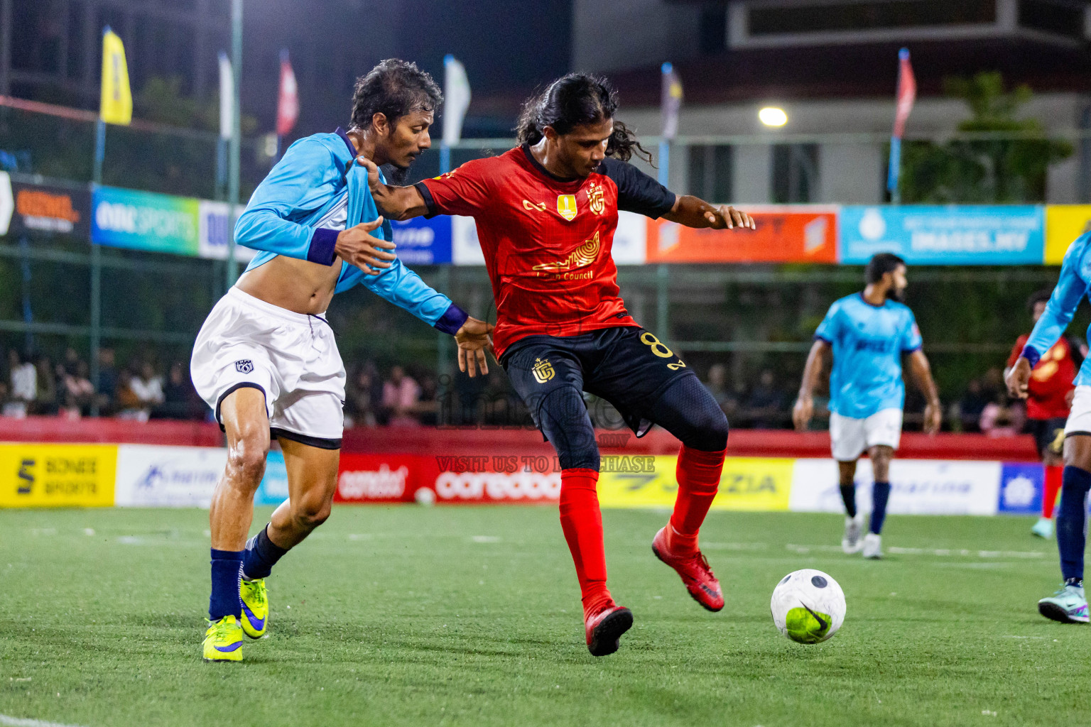 L Gan vs L Maamendhoo in Day 24 of Golden Futsal Challenge 2024 was held on Wednesday  , 7th February 2024 in Hulhumale', Maldives Photos: Nausham Waheed / images.mv