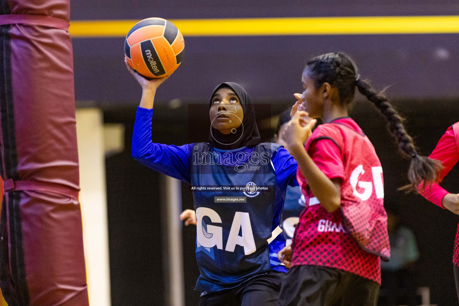 Day5 of 24th Interschool Netball Tournament 2023 was held in Social Center, Male', Maldives on 31st October 2023. Photos: Nausham Waheed / images.mv