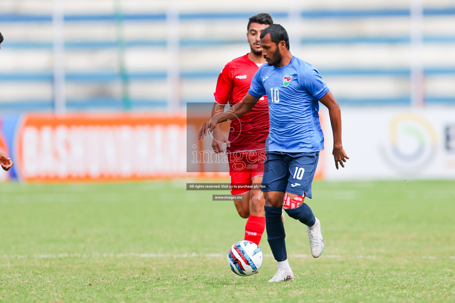 Lebanon vs Maldives in SAFF Championship 2023 held in Sree Kanteerava Stadium, Bengaluru, India, on Tuesday, 28th June 2023. Photos: Nausham Waheed, Hassan Simah / images.mv