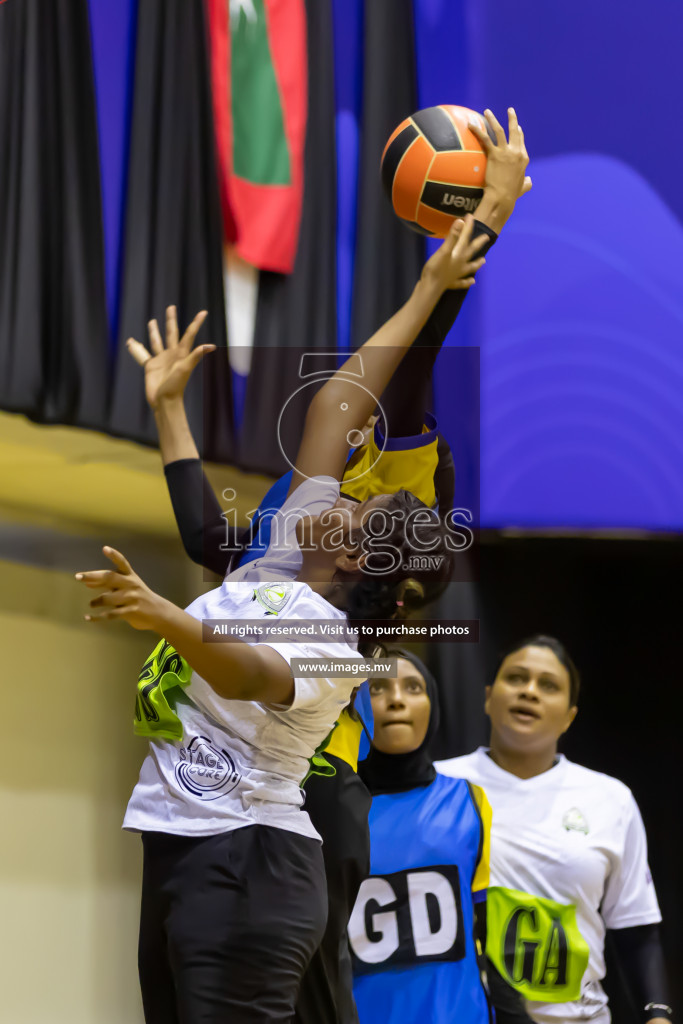 Club Green Streets vs KYRS in the Milo National Netball Tournament 2022 on 21 July 2022, held in Social Center, Male', Maldives. Photographer: Shuu / Images.mv