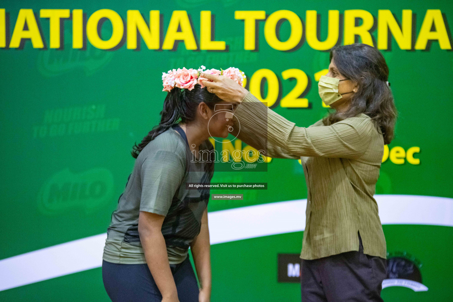 Kulhudhuffushi Youth & R.C vs Club Green Streets in the Finals of Milo National Netball Tournament 2021 (Women's) held on 5th December 2021 in Male', Maldives Photos: Ismail Thoriq / images.mv