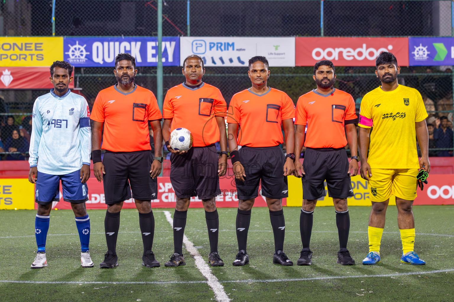 F Bilehdhoo vs AA Mathiveri in Round of 16 on Day 40 of Golden Futsal Challenge 2024 which was held on Tuesday, 27th February 2024, in Hulhumale', Maldives Photos: Ismail Thoriq / images.mv