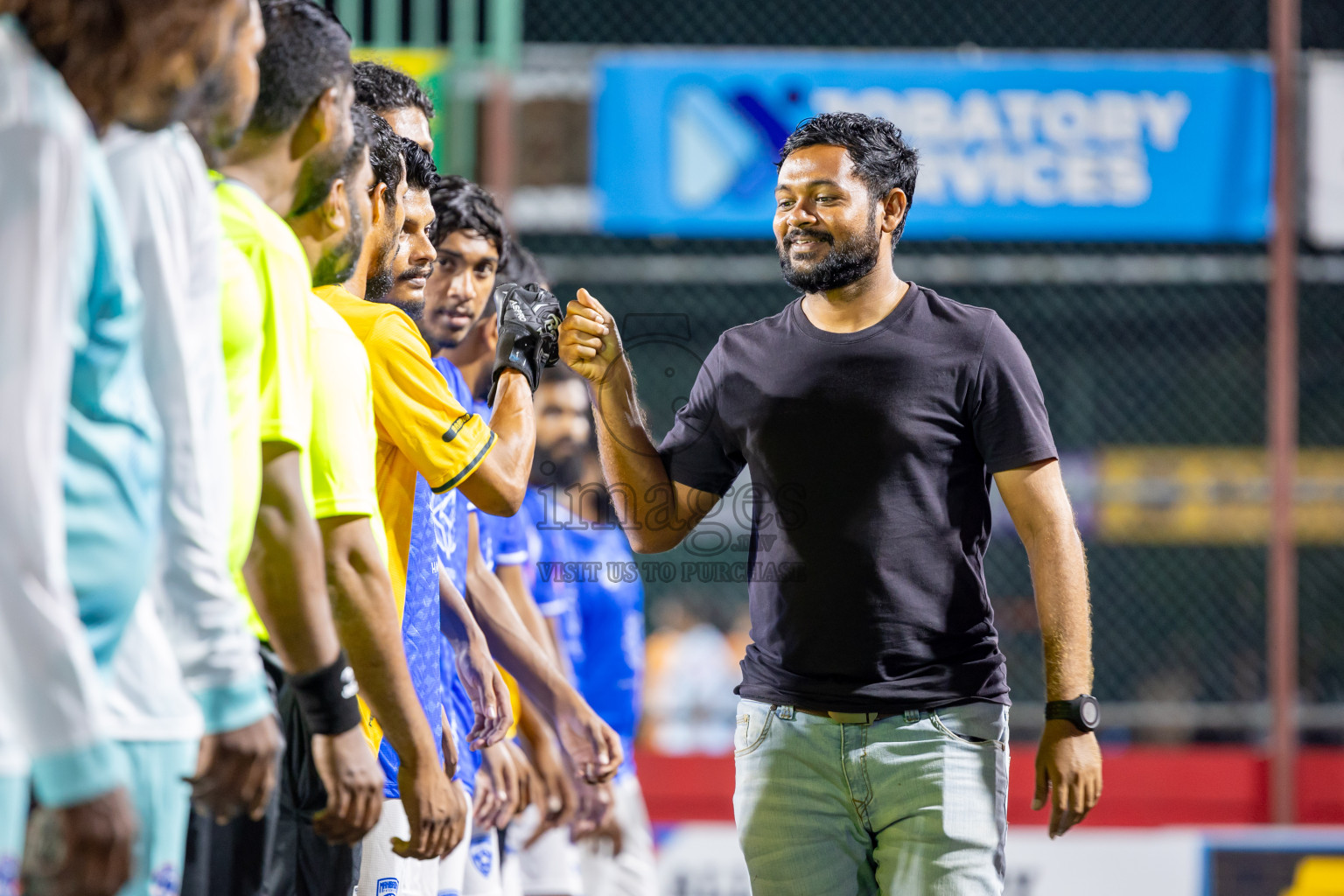 ADh Mahibadhoo vs ADh Omadhoo in Day 15 of Golden Futsal Challenge 2025 was held on Sunday, 19th January 2025, in Hulhumale', Maldives. Photos: Nausham Waheed / images.mv