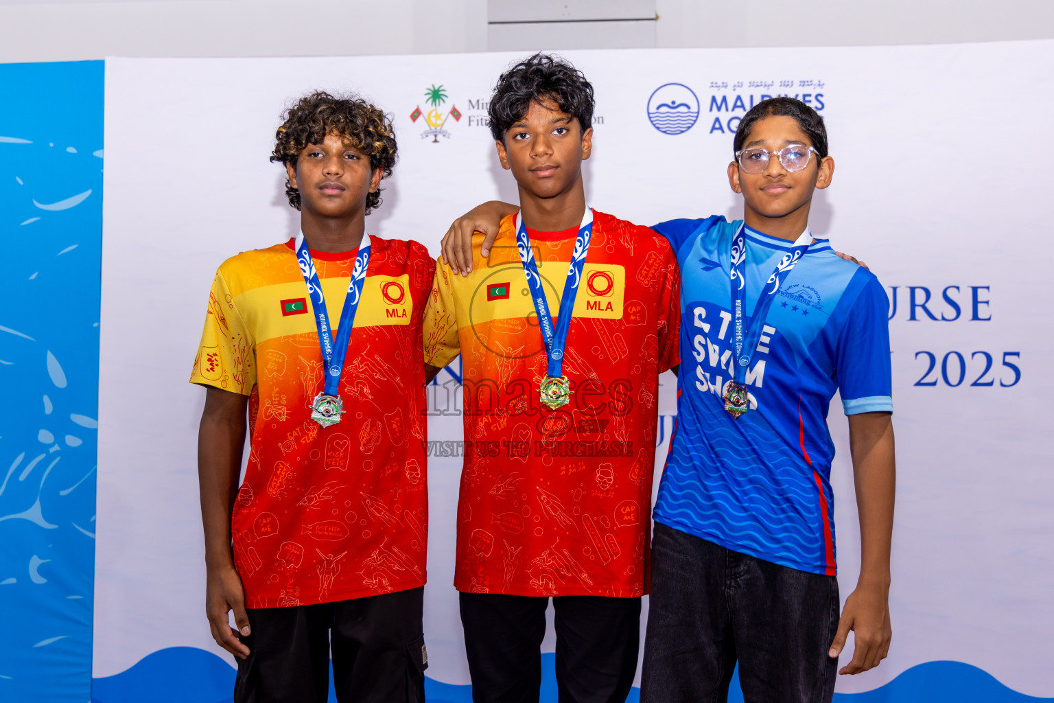 Closing Ceremony of 1st National Short Course Swimming Competition held in Hulhumale', Maldives on Thursday, 19th June 2025. Photos: Nausham Waheed / images.mv