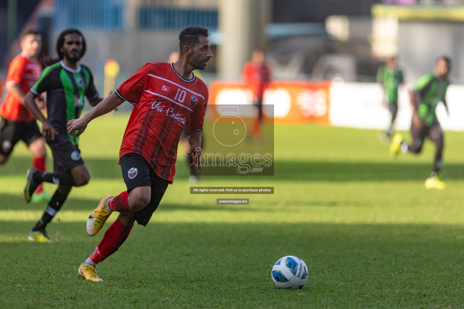 Biss Buru Sports vs JJ Sports Club  in 2nd Division 2022 on 14th July 2022, held in National Football Stadium, Male', Maldives Photos: Hassan Simah / Images.mv