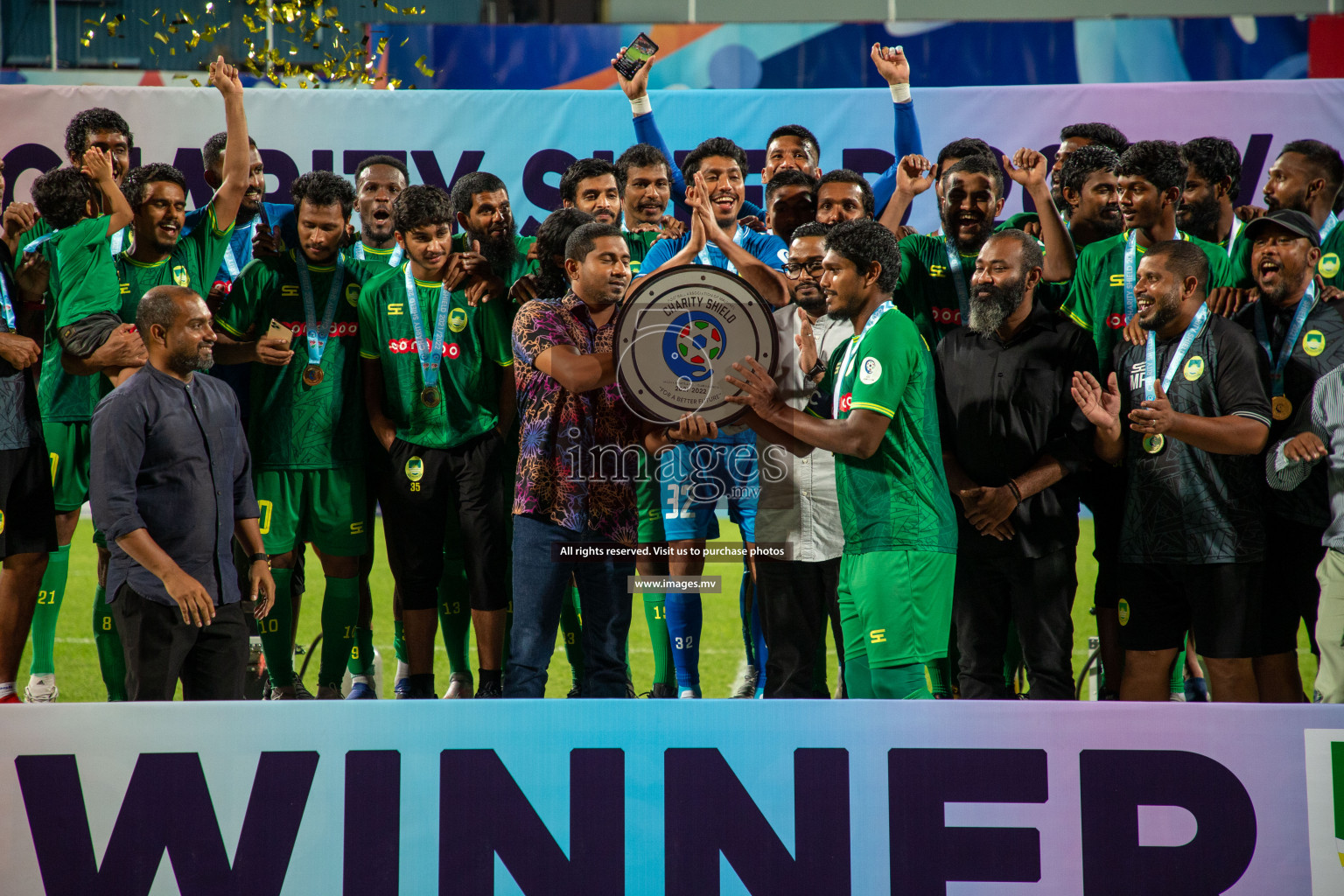 Maziya SRC vs Club Valencia in the Community Shield Match 2021/2022 on 15 December 2021 held in Male', Maldives. Photos: Hassan Simah / images.mv