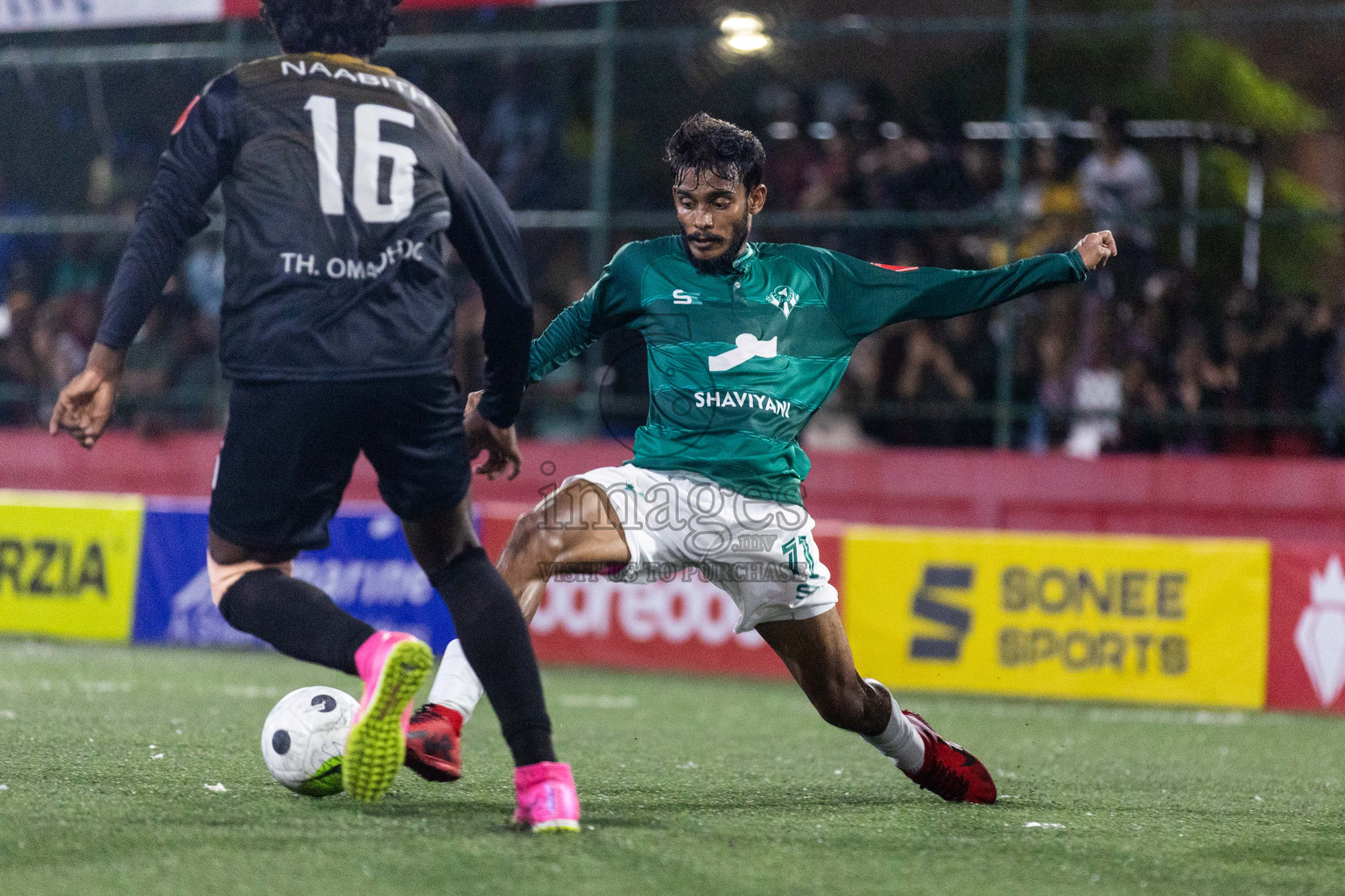 Th Omadhoo vs Th Kinbidhoo in Day 20 of Golden Futsal Challenge 2024 was held on Saturday , 3rd February 2024 in Hulhumale', Maldives Photos: Nausham Waheed / images.mv