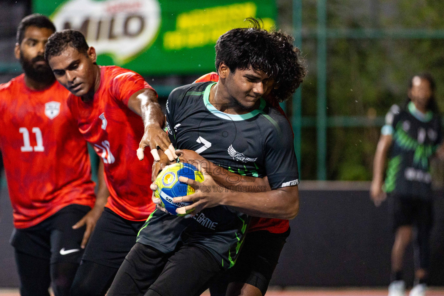 Day 19 of 10th National Handball Tournament 2023, held in Handball ground, Male', Maldives on Tuesday, 19th December 2023 Photos: Nausham Waheed/ Images.mv