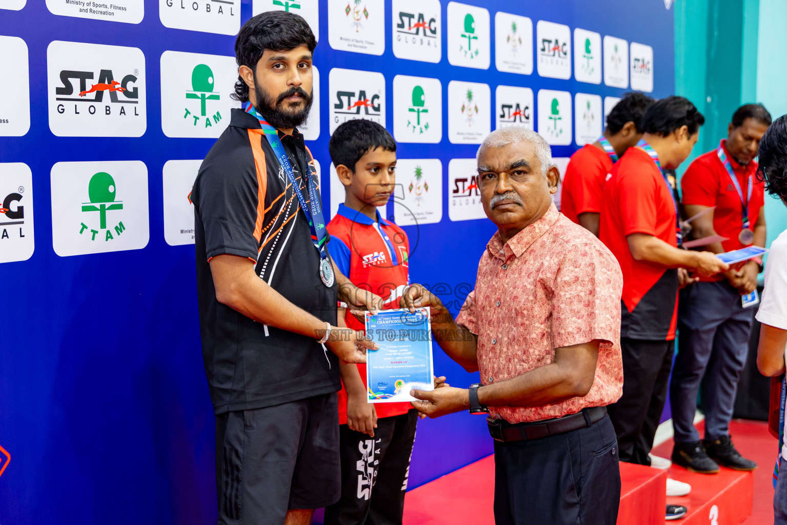Finals of 30th Table Tennis Association Championship 2025 was held on Saturday, 20th September 2025 in Male' TT Hall, Male', Maldives. Photos: Nausham Waheed / images.mv