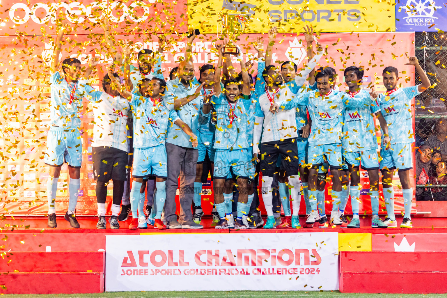 HA Utheemu HA Dhidhdhoo in Day 23 of Golden Futsal Challenge 2024 was held on Tuesday , 6th February 2024 in Hulhumale', Maldives Photos: Nausham Waheed / images.mv