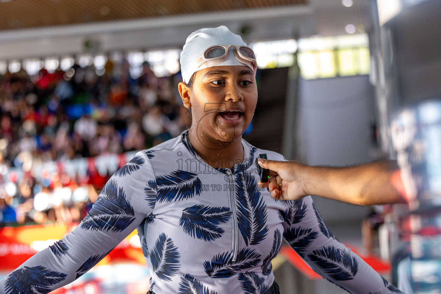 Day 4 of 20th Inter-school Swimming Competition 2024 held in Hulhumale', Maldives on Tuesday, 15th October 2024. Photos: Ismail Thoriq / images.mv