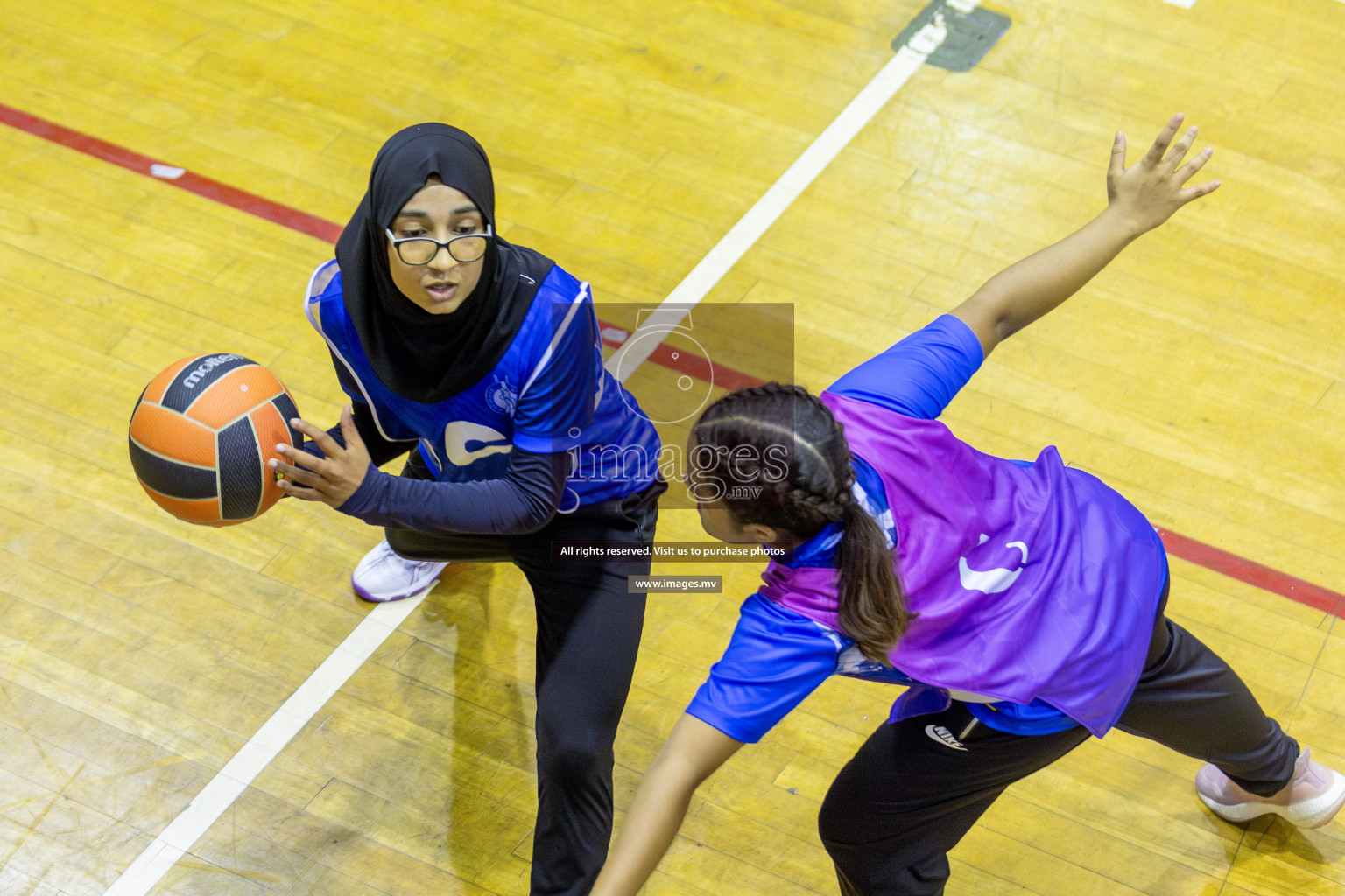 Day 11 of 24th Interschool Netball Tournament 2023 was held in Social Center, Male', Maldives on 6th November 2023. Photos: Mohamed Mahfooz Moosa / images.mv