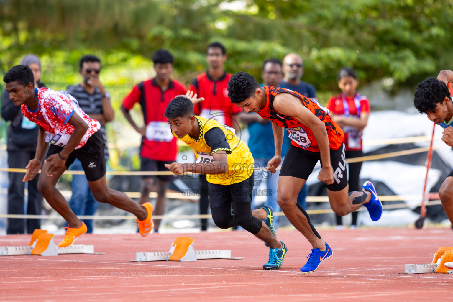 Day 1 of MWSC Interschool Athletics Championships 2024 held in Hulhumale Running Track, Hulhumale, Maldives on Saturday, 9th November 2024. Photos by: Ismail Thoriq / Images.mv