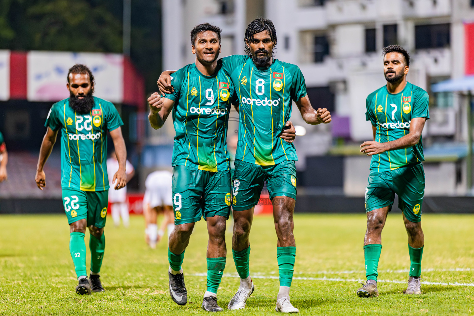 Maziya Sports And Recreation vs Buru Sports Club in Dhivehi Premier League 2025/26 held in National Football Stadium, Male', Maldives on Tuesday, 30th September 2025. Photos: Areef Adam / Images.mv