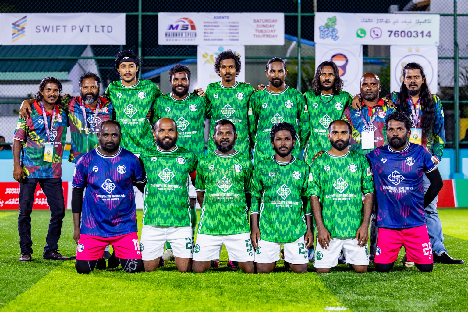 Fools SC vs FC Baaz in Day 2 of Laamehi Dhiggaru Ekuveri Futsal Challenge 2024 was held on Saturday, 27th July 2024, at Dhiggaru Futsal Ground, Dhiggaru, Maldives Photos: Nausham Waheed / images.mv