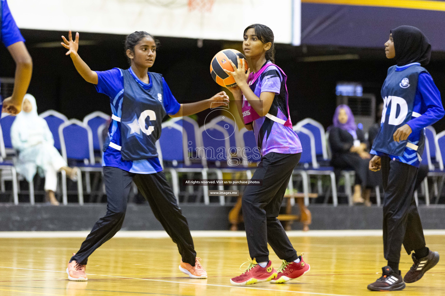 Day 10 of 24th Interschool Netball Tournament 2023 was held in Social Center, Male', Maldives on 5th November 2023. Photos: Nausham Waheed / images.mv