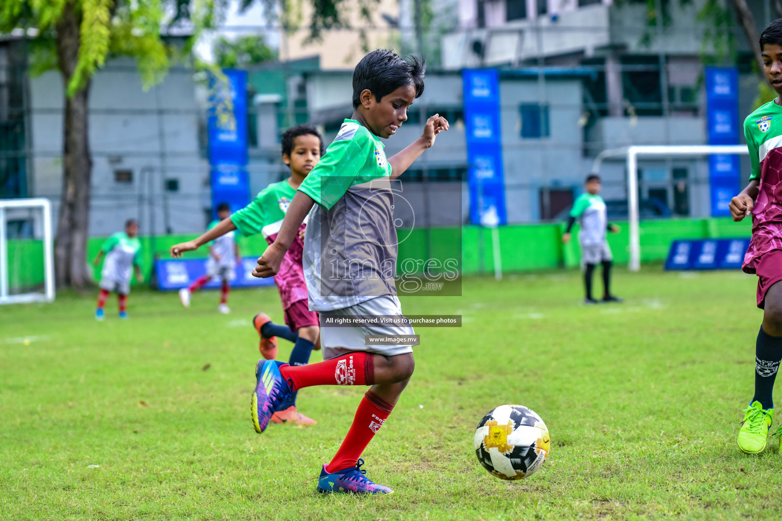 Day 1 of Milo Kids Football Fiesta 2022 was held in Male', Maldives on 19th October 2022. Photos: Nausham Waheed/ images.mv