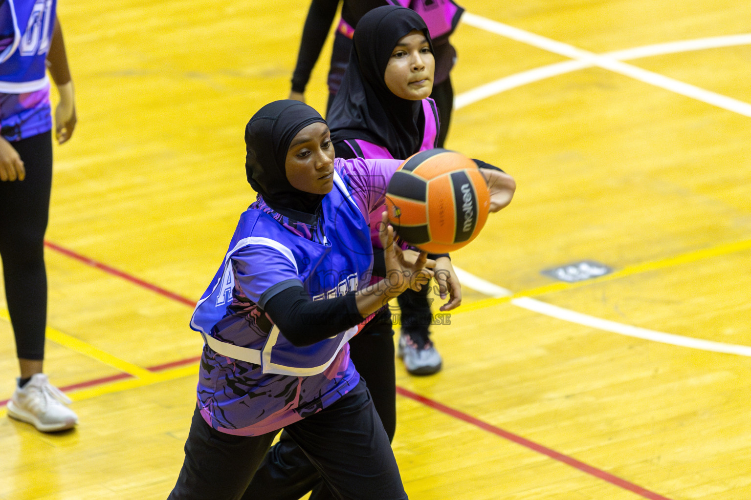 Day 3 of 21st National Netball Tournament was held in Social Canter at Male', Maldives on Friday, 10th May 2024. Photos: Mohamed Mahfooz Moosa / images.mv